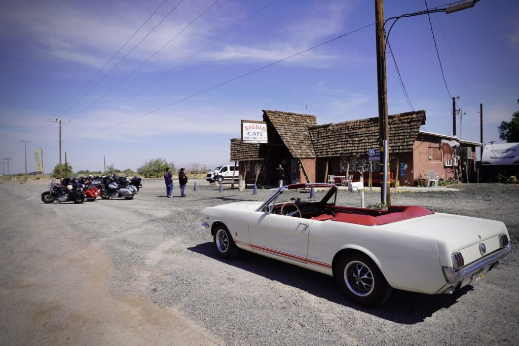 Route 66 en moto, Bagdag Cafe, Yermo, CA