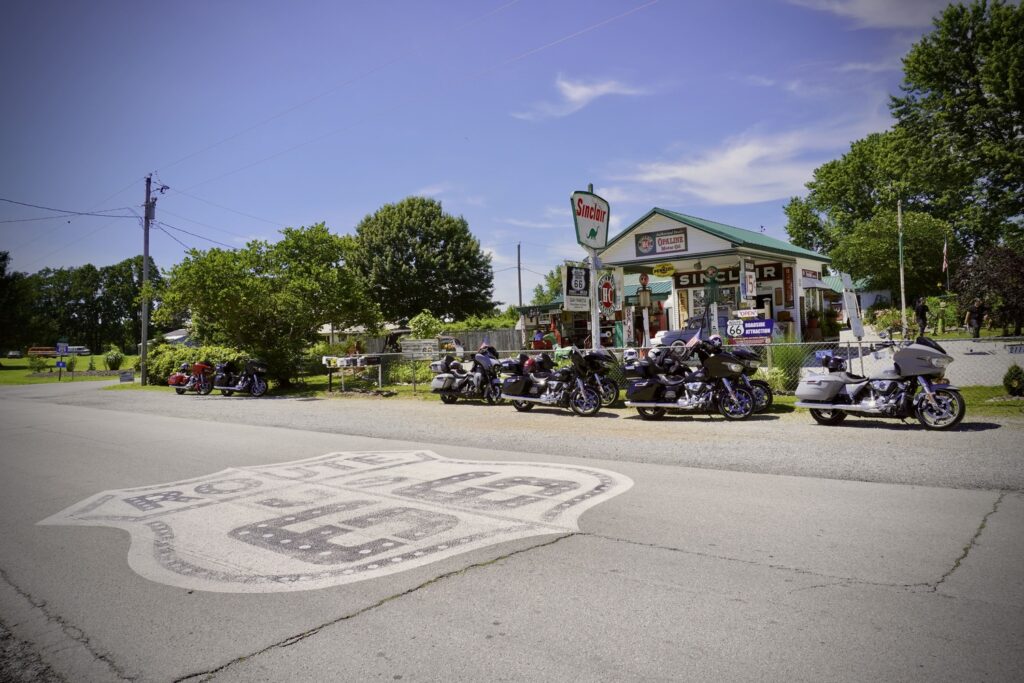 Route 66 en moto, Gary Gay Parita, Missouri