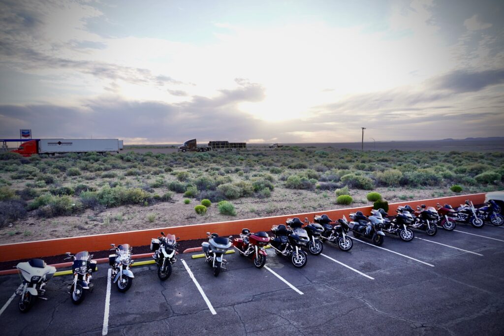 Route 66 en moto. MOTEL HOLBROOK, ARIZONA