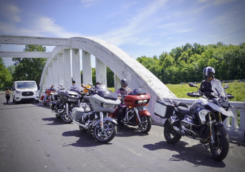 Route 66 en moto, Rainbow Arch Bridge, Kansas