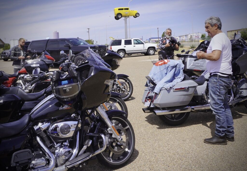 Route 66 en moto. Route 66 Automuseum Santa Rosa, New Mexico