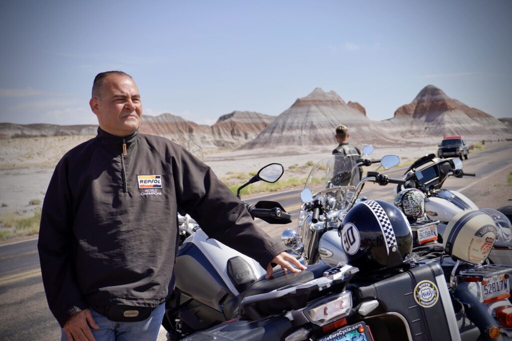 Route 66 en moto, The Tepees, Petrified Forest