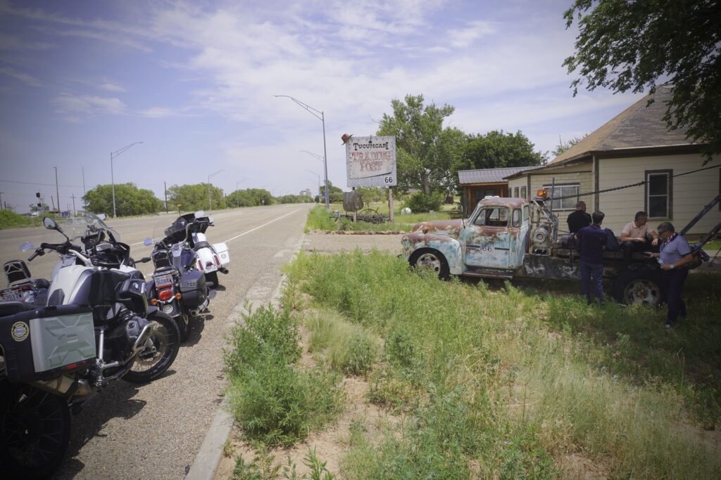 Route 66 en moto. Tucumcari Trading Post