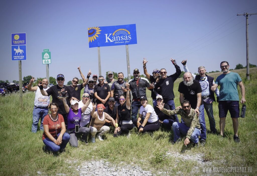 Kansas welcome sign